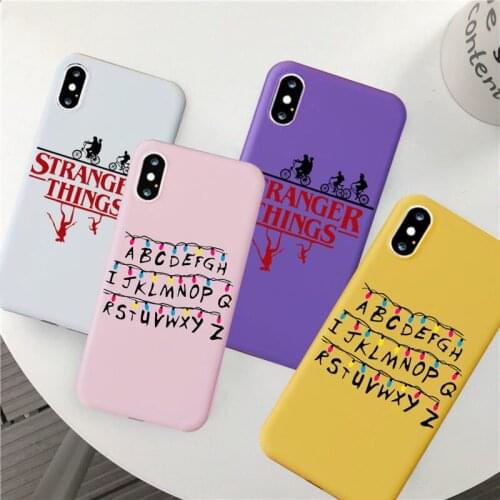 Stranger Things Christmas Lights Case For iphone 12 Pro Max 7 8 Plus X XS XR XS MAX 11 SE2 Soft silicone Phone Cases Back Cover