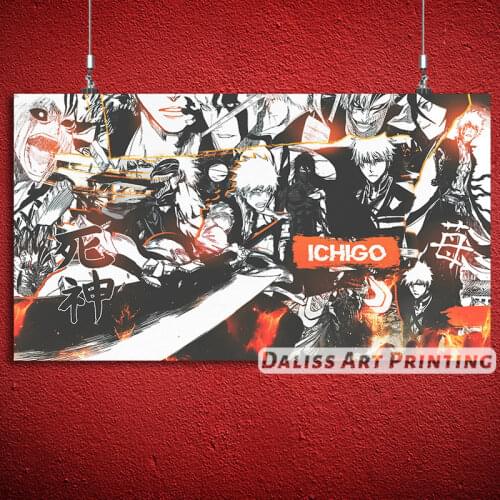 Canvas Anime BLEACH ichigo Pictures Home Decoration Paintings Poster HD Prints Wall Art Modular Living Room Framed