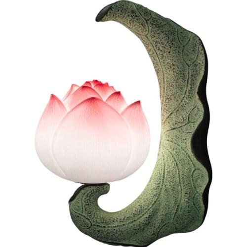 Classical Wall Lamp Study Bedroom Background Wall Corridor Balcony Decoration Bedside Stairs Lotus Lamp