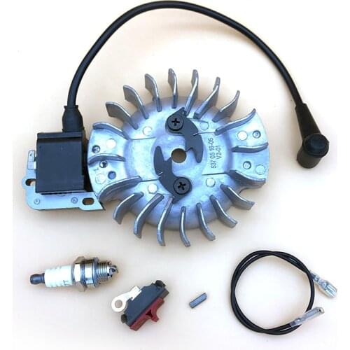 HUNDURE Flywheel Ignition Coil Spark Plug Stop Switch Kit For HUSQVARNA 268 268XP 268K 272 272XP Chainsaw Parts