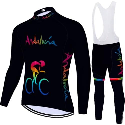 Andalucia Summer Spirng Cyclisme Pro 2021 Conjunto Masculino Equipamento Maillot Jersey Uniforme Ciclismo Hombre Ciclismo