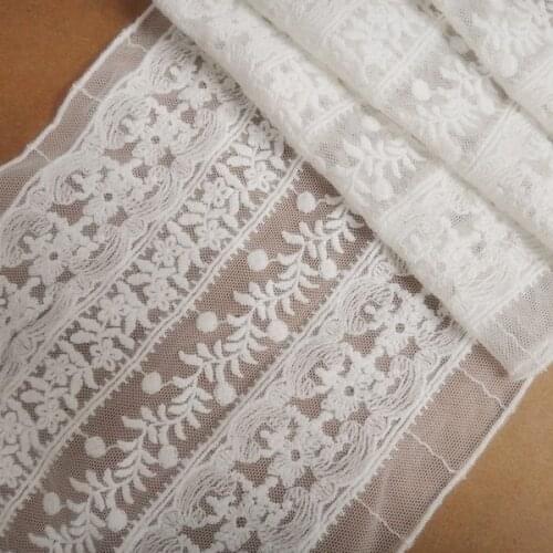 5Yard High grade Trimming lace Embroidered laces for scrapbooking Garment accessories 17cm width