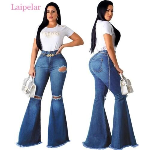 Женские джинсы клеш Laipelar China At AliExpress