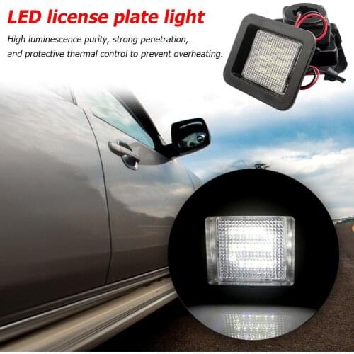 Car Headlight Bulbs 2pcs 6500K 18SMD T10 License Plate Number LED Lights for Ford F150 2015-2019 Low Power Consumption