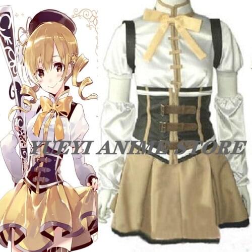 Puella Magi Madoka Magica Tomoe Mami Cosplay Costume custom any size