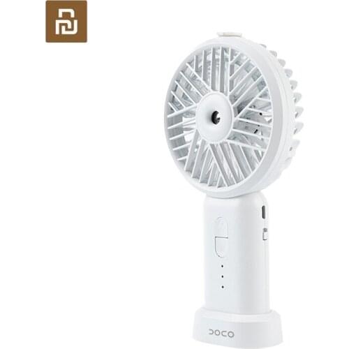 Mini Replenishment Fan USB Charging Handheld Portable Ultrasound Humidifier Electric Fan Desktop Spray Small Fan