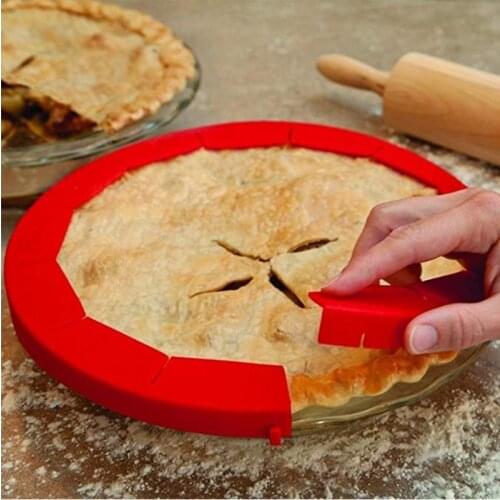 Silicone Pizza Protect Circle Baking Ring Anti-scorch Pie Crust Available For 8-11.4 Inches Pizza Tools