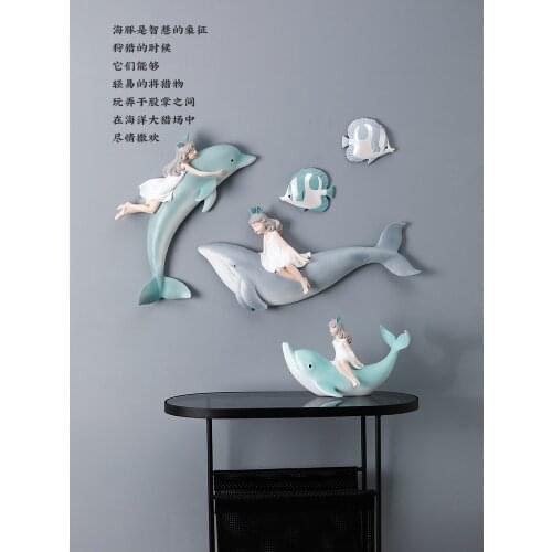 Nordic Healing Mermaid Creative Decoration Childrens Bedroom Princess Room Wall Decorations Pendant