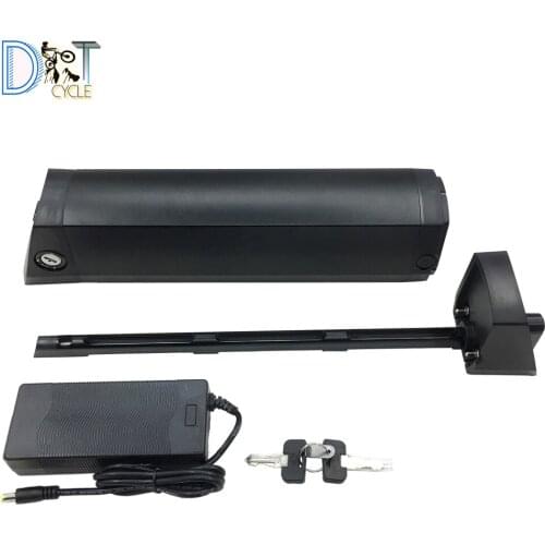 High power Slim down tube 36V 10Ah 36V 14Ah replacement battery pack with capacity display for electric MTB bike with charger