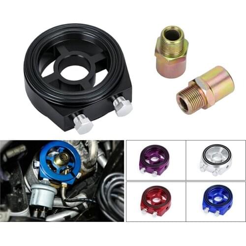 Sport Oil Cooler Filter Sandwich Plate Adapter Spin-on Oil Filter And Filter Pad On Engine Block Billet Aluminum EP-OL0202