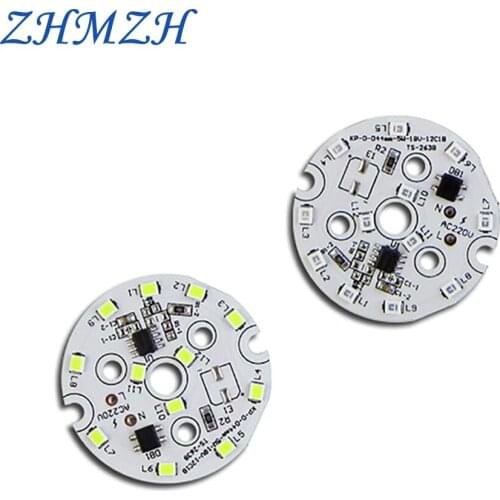 LED Chip 5W Supply LED Lamp Linear Driver-free Solution High Voltage Blue Green Light Color Light Source Board 220V