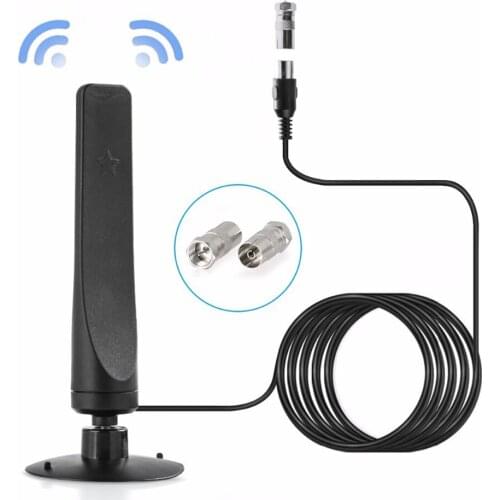 Indoor HDTV Signal Receiver Amplifier 1080P TV Antenna HD Receiver for Home Indoor 50 Miles 12dBi Digital HDTV Booster