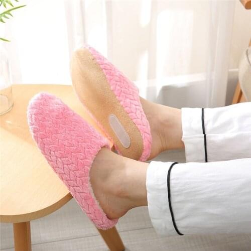 Women Indoor Slippers Warm Plush Lovers Home Slipper Anti Slip 2020 Autumn Winter Shoes Woman House Floor Soft Slient Slides