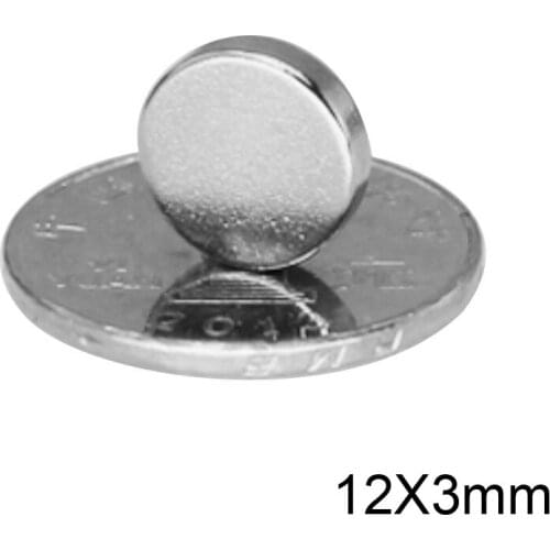 10~100PCS 12x3 mm Rare Earth Neodymium Magnets 12mm x 3mm Powerful Strong Magnetic Magnets 12x3mm Round Diameter 12*3 mm