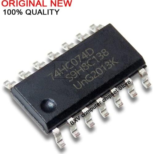 10PCS 74HC74D SOP14 74HC74 SOP SN74HC74DR SOP-14 SN74HC74 SMD