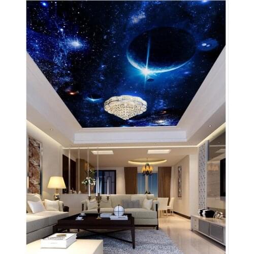 3d room wallpaper landscape ceilings Fantasy ceiling world frescoes ceiling 3d mural wallpaper