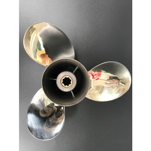 9 1/4x9 3/4 for Honda 9.9hp-15hp propeller 8 tooth fit honda outboard boat motors stainless steel propellers