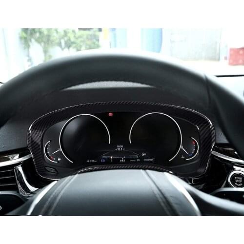 ABS carbon fiber Style Dashboard Edge Cover Trim for BMW 5 Series G30 2018