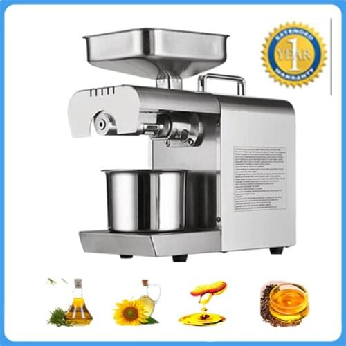 Automatic Camellia Flax Seed Cold Oil Press Machine Walnut Sunflower Eeeds Peanut Screw Oil Presser Expeller For Coconut Cocoa