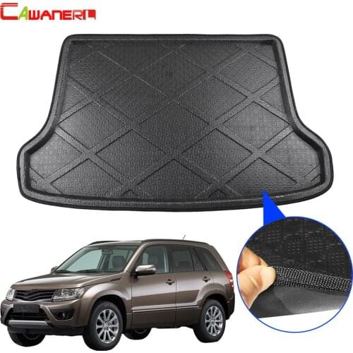 Cawanerl Car Tail Trunk Mat Floor Tray Boot Liner Luggage Carpet Cargo Mud Pad For Suzuki Grand Vitara / Escudo 5-Door 2006-2014