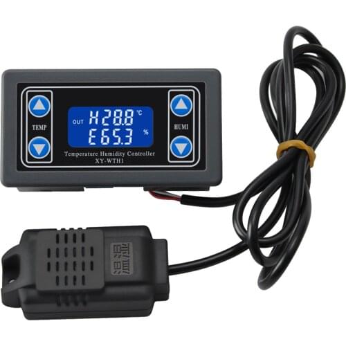 KKmoon Digital Temperature Humidity Controller Embedded LED Meter Intelligent Thermostat Humidistat Thermometer Hygrometer