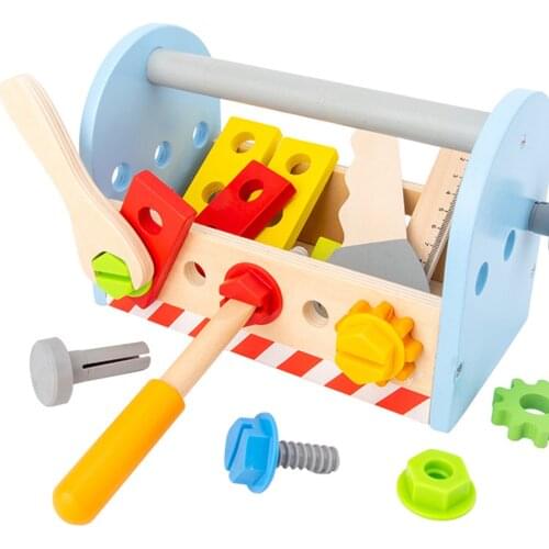 Wooden Tool Toy Toolbox Educational Construction Toy Creative Gift