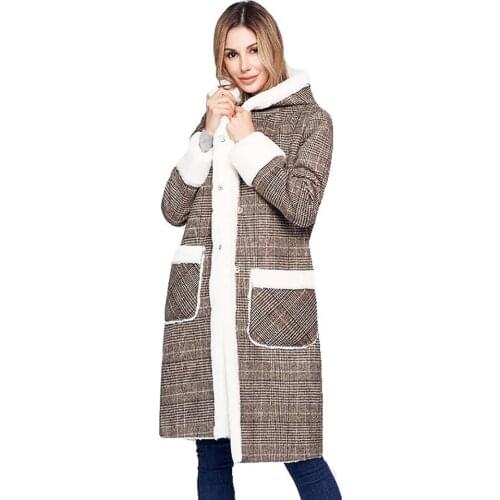 Elegant Faux Fur Coat Women Fashion Autumn Winter Warm Solid Color Fur Jacket Female Plush Coats Casual Outerwear Overcoat long