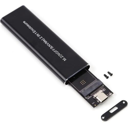 KingSpec M2 SSD Case NVME Enclosure M.2 to USB Type C 3.1 SSD Adapter for m.2 NVME PCIE NGFF SSD Disk M Key hdd box Enclosure