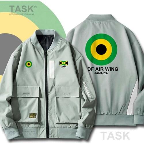 Military Army Jackets Air Force Jamaica JAM Jamaican Hip Hop Slim Fit Pilot Coat Mens Bomber Zipper Jacket Tooling Thin coat