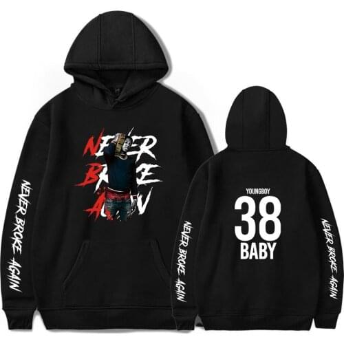 New Fashion YoungBoy Never Broke Again Hoodies 2-Sides Print Casual Hoodies 2020 Autumn Men/Women Hip Hop Streetwear Pullover