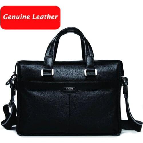 P.Kuone Men's Leather Briefcases