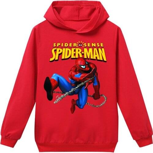 Disney Boys Girls Sweatshirt Spiderman Kids Hoodies Autumn Clothes Long Sleeve Cartoon Top Tees Children Clothing