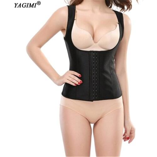 YAGIMI Women Long Torso Corset Top Waist Trainer Latex Body Shaper Slimming Shapewear Tummy Control Belt Butt Lifter Plus Size