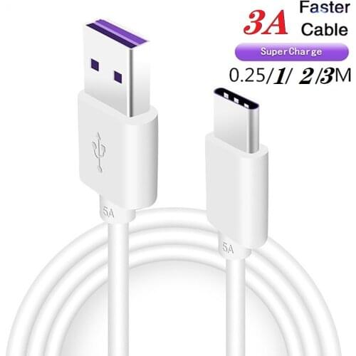 3A Type C Phone Charger Charging Cable Cord Quick Charge Mobile Phone Cables Wire for Xiaomi Redmi Note 10 9