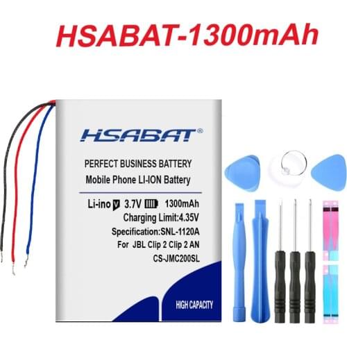 Top Brand 100% New 1300mAh GSP383555 Battery for JBL Clip 2, Clip 2 AN, CLIP2BLKAM, CS056US, P04405201 in stock