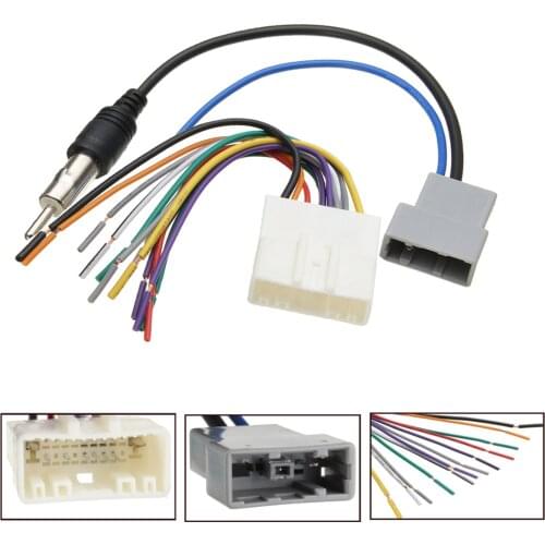 Car DVD Radio Stereo Wire Harness Cable Plug FM Radio Antenna Cable Connector Cable Adapter For Nissan/Subaru