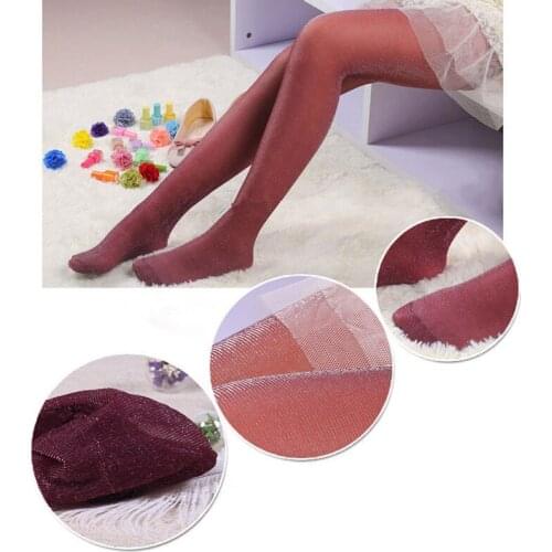 Glitter Stockings For Girls Charming Shiny Pantyhose Summer Glossy Tights Female Stocking