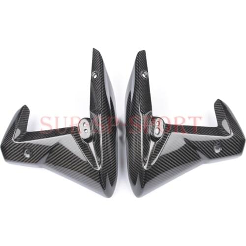 Side Radiator Cover Guard Fairing For Triumph Street Triple 675 R 2013 2016 Carbon Fiber