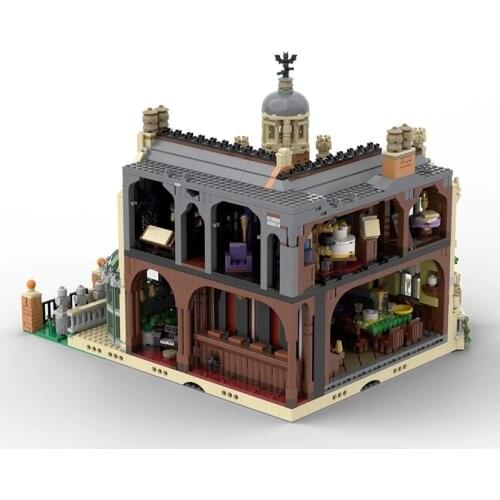 Buildmoc The Haunted Manor Ghost House Collection Haunted Ghost Castle Fit Idea Model Streetview Building Blocks Bricks Gift