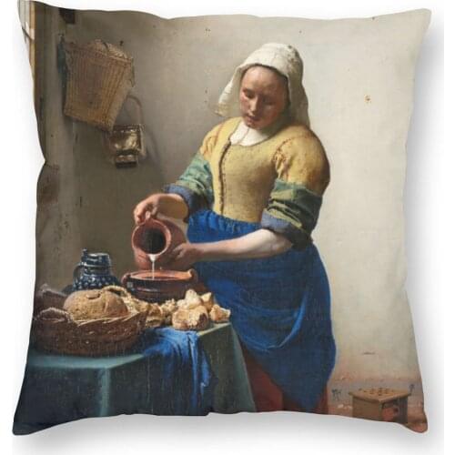 The Dairy Of Johannes Vermeer Pillow Case Home Decor Art Artist Cushions Throw Pillow for Living Room Double-sided Printing