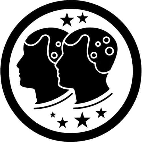 CS-10482# Zodiac Sign Gemini Vinyl Decal Car Sticker Waterproof Auto Decors on Truck Bumper Rear Window