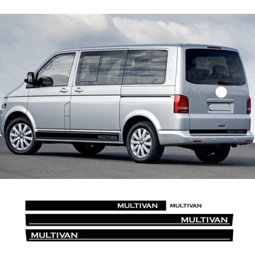 For-Volkswagen Multivan T4 T5 T6 Auto Body Hood Tail Stickers 1Set Door Whole Vinyl Decals Car Door Side Skirt Stripes
