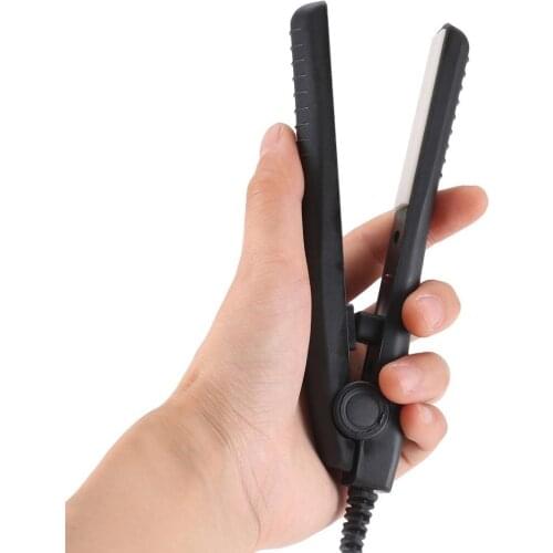 Mini Electric Splint Flat Iron Ceramic Hair Curler & Straightener Hair Perming Hair Styling Appliance Crimper US Plug