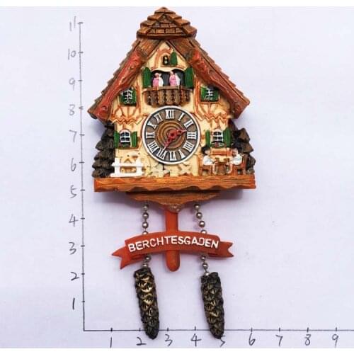 Europe, Germany, tourist souvenirs, three-dimensional cuckoo clock, magnetic stickers, fridge stickers, fashion gifts