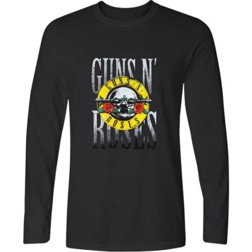 Guns N Roses T Shirt Men Women Hip Hop Long Sleeve tshirt T-shirt Harajuku Streetwear T Shirts Top brand Clothes Guns and Roses