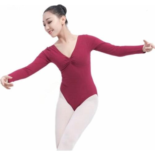 Adult Bow Gymnastics Leotard Ballerina Dance Costume Cotton Ballet Leotard Women Dance Jumpsuit Girls Ballet Dancing Clothes
