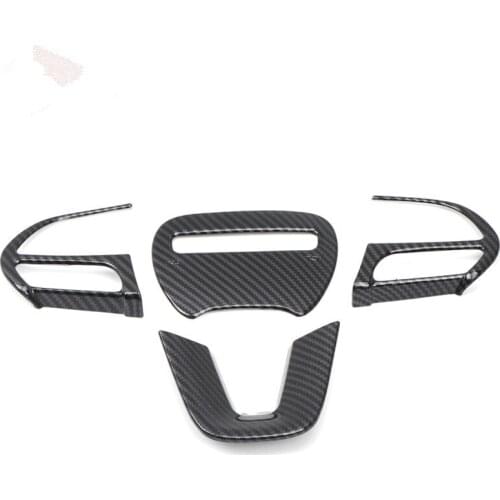 ABS Car Steering Wheel Button Frame Cover Trim Fit for Dodge Challenger 2015-2019