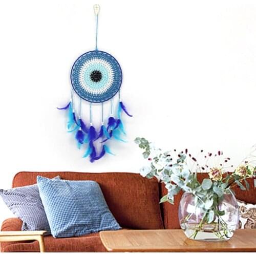 Dream Catcher Net Feather Hanging Ornament Handmade Window Balcony Decor Art Gifts for Friends Creative Valentines Day Gifts
