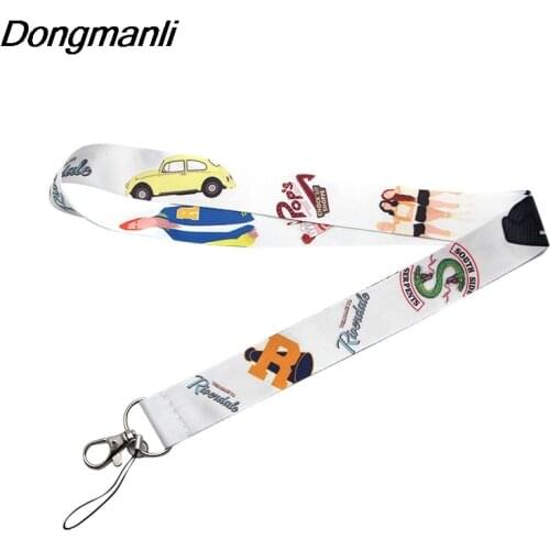 M1780 DMLSKY phone lanyard cartoon Strap Neck Lanyards for ID Card Mobile Phone lanyards women necklace keychain
