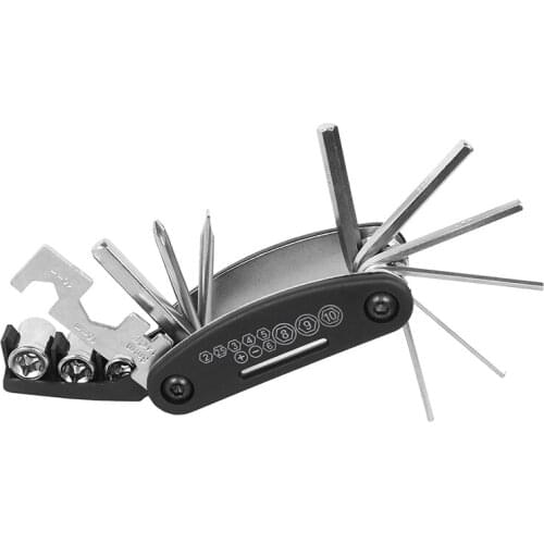 Multifunctional Combined Type Cross-Shaped Hexagon Socket Wrench 16 in 1 MTB Bicycle Repair Tool